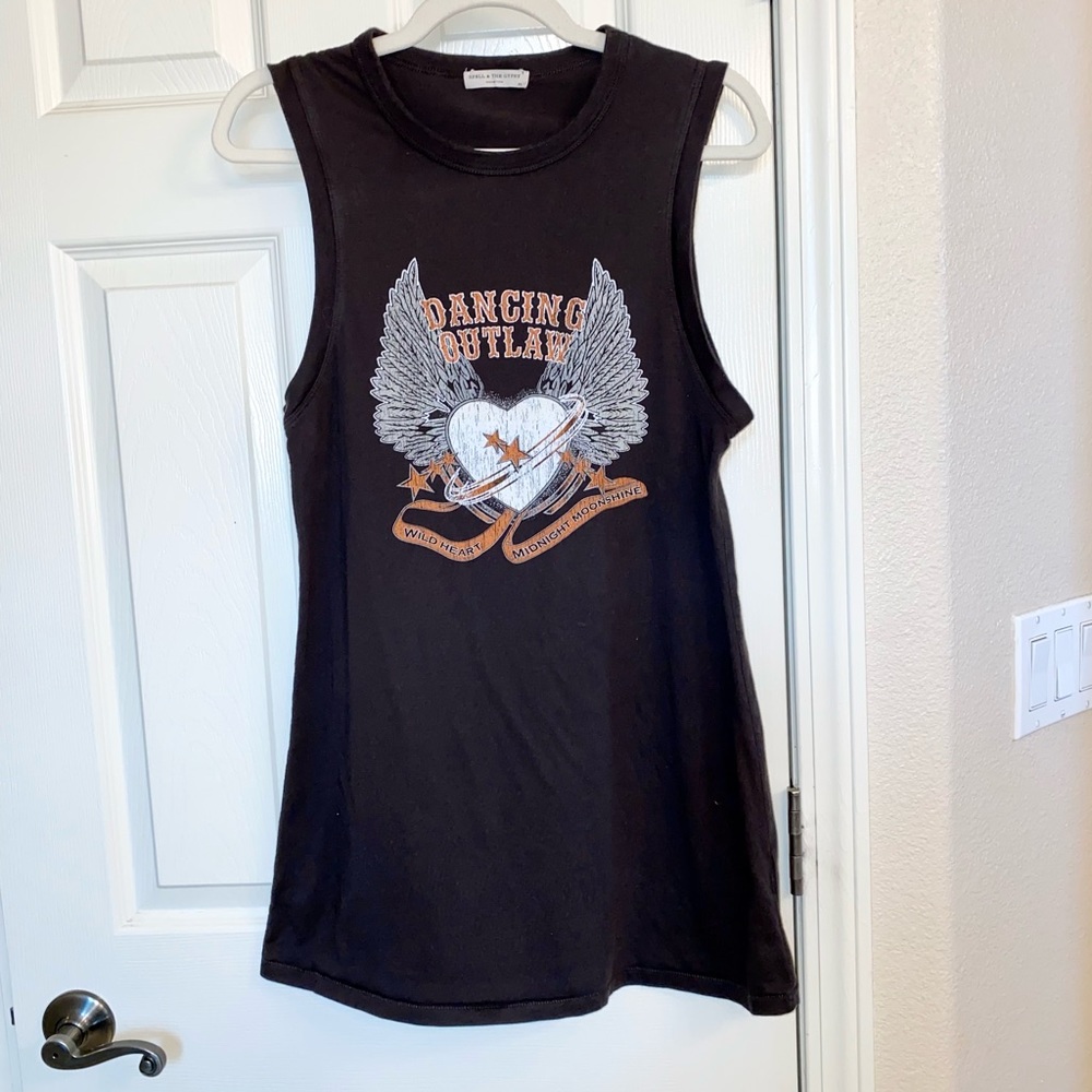 Spell Designs Dancing Outlaw sleeveless mini dress or long tunic. - Picture 6 of 11